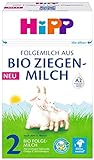 HiPP Milchnahrung aus Bio Ziegenmilch 2 Folgemilch aus Bio Ziegenmilch, 5er Pack (5 x 400g)