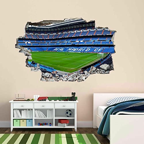 Wandaufkleber Poster Aufkleber 3D Wandbild Wandtattoo Real Madrid Bernabeu Stadion Wandkunst Kinderzimmer Wohnkultur