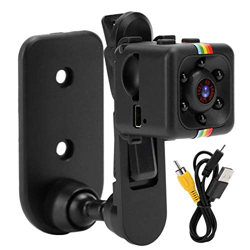 FOLOSAFENAR SQ11 Mini 1080P Kamera Tragbarer Nachtbetrachtungs-Camcorder Bewegungserkennungs-Videorecorder, Cop Cam, Mini Spy-Kamera Drahtlos, Jederzeit Zur Überwachung Geeignet
