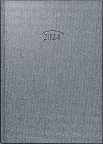 Brunnen Buchkalender 765 14,3x20,2cm 1 Tag/Seite Metallico Bucheinband