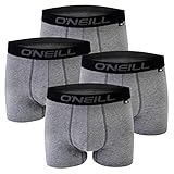 O'Neill Herren Basic Boxer-Short | Sport-Unterwäsche für alle Anlässe im 2er Set | Anthrazit XXL