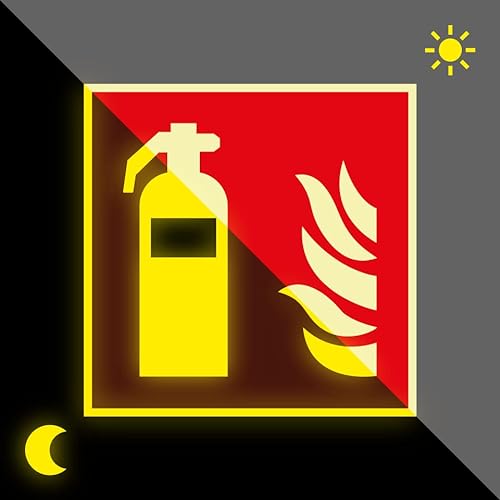 Schild | PERMALIGHT power langnachleuchtend Brandschutzzeichen Feuerlöscher, ASR/ISO, Kunststoff, 200x200mm
