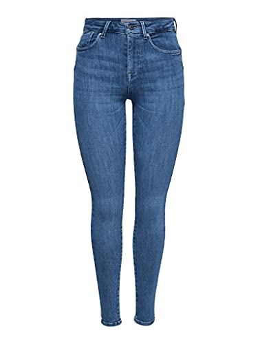 ONLY NOS Damen ONLPOWER MID Push UP SK REA2981K NOOS Skinny Jeans, Blau (Light Blue Denim Light Blue Denim), 38/L34 (Herstellergröße: M)