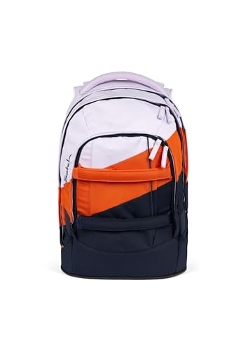 satch pack Schulrucksack ab 5. Klasse ergonomisch 30L Stauraum standfest Organisationstalent Sun Catcher - Dunkelblau