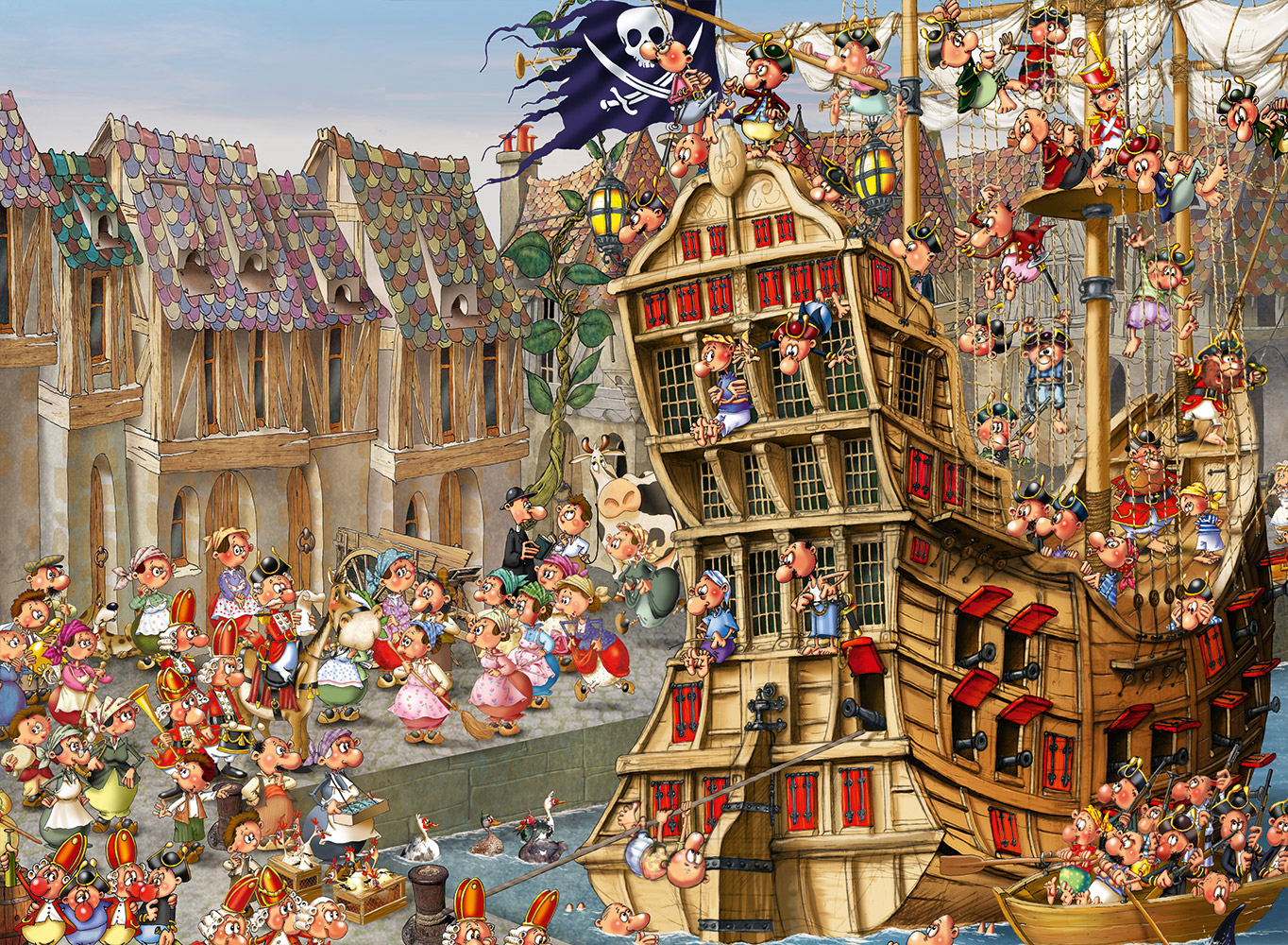 Grafika Fran�ois Ruyer - Piraten 4000 Teile Puzzle Grafika-02992-P