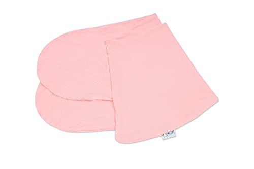 pic Bear Ersatzbezug für Stillkissen - hochwertige anschmiegsame Jersey Baumwolle für Lagerungskissen - Seitenschläferkissen - Classic 190 cm - Uni Rosa