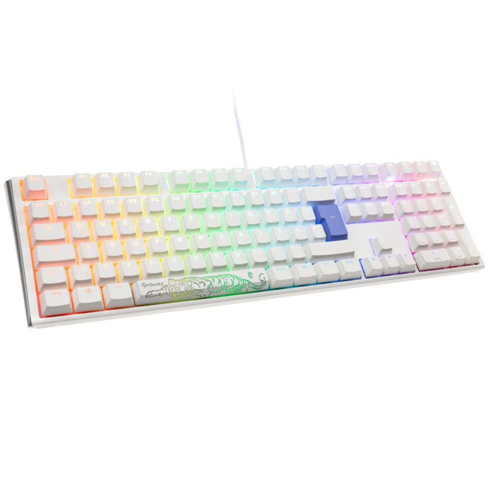 Ducky One 3 Classic Mechanical Keyboard - Mechanical Keyboard - Gaming Mechanical - Gaming Keyboard Mechanical - Mechanical Gaming Keyboard - Full Size Format - MX Speed Silver
