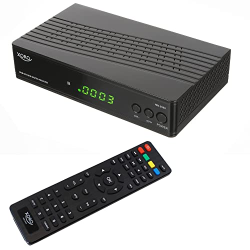 Xoro HRS 9194 Twin Receiver (DVB-S2, HDTV PVR Ready, USB 2.0, FTA, LAN, 12Volt) schwarz