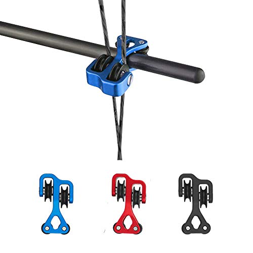 MILAEM Bogenschießen Cable Slide Bow String Separator für Compoundbogen Aluminiumlegierung Bogensehne Splitter Roller
