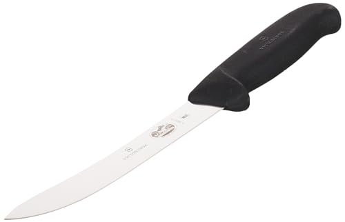 Victorinox, coltello da macellaio Fibrox, nero, lunghezza: 15 cm, 5.7603.15