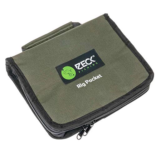 Zeck Rig Pocket 25x21x6cm - Tackletasche für Wallermontagen, Angeltasche für Welsmontagen, Tasche für Waller Rigs, Zubehörtasche
