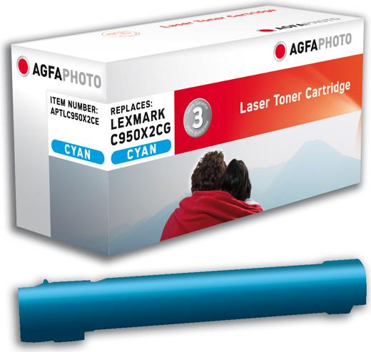 AgfaPhoto APTLC950X2CE Toner 24000Seiten Cyan Lasertoner & Patrone (C950X2CG)