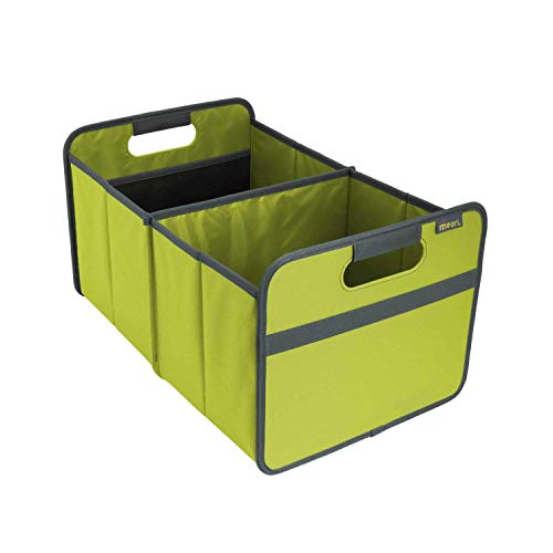 Faltbox Classic Large Kiwi Grün / Uni 32x50x27,5cm abwischbar stabil Polyester Kofferraumtasche Autobox Transportbox Lebensmittel Einkauf