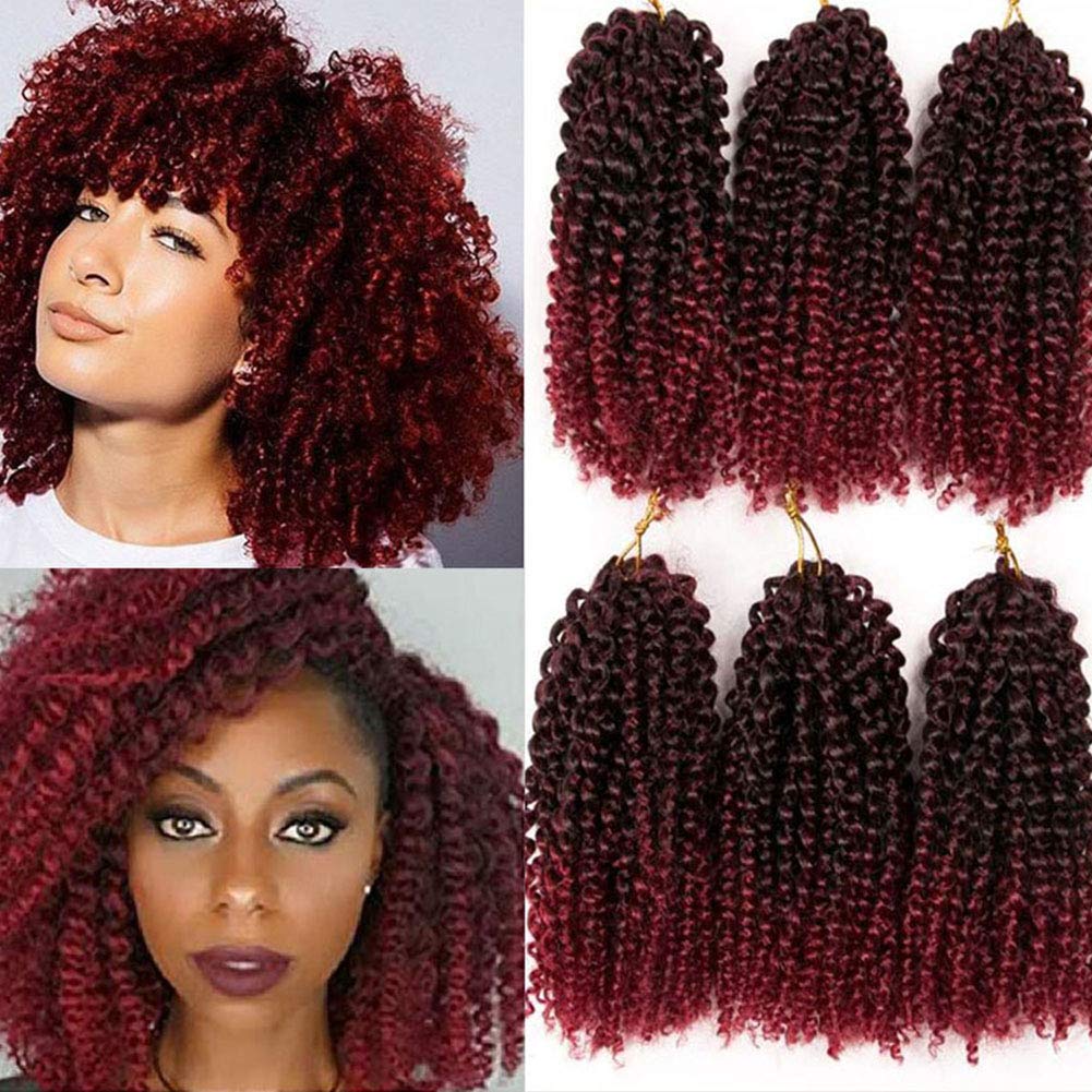 Passion Twist Hair Haarverlängerung, 30,5 cm, Wasserwellen, Häkelzöpfe für schwarze Frauen, 6 Bündel (30,5 cm, Tbug)
