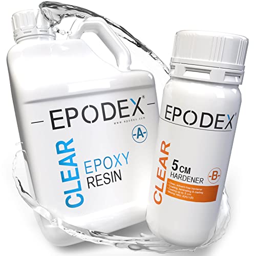 EPODEX® 2K Epoxidharz | Epoxy in Gießhöhe 0-5cm | River-Tische, Lampen und Epoxidharz Zubehör | Gießharz | Kunstharz | Resin | Glasklar oder in 40 Epoxidharz Farbe |Epoxyharz Mengenrabatt