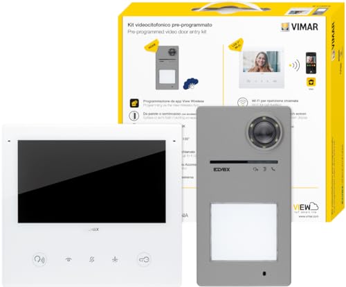 Vimar Video-Türsprechanlage+Panel+Einzeltastensatz+Netzteil - K40517.R