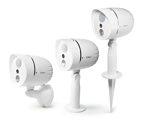 Technaxx Germany HD Outdoor Camera LED Light Water-Resistant Spotlight Exterior Cam PIR Sensor Landscape Security TX-106