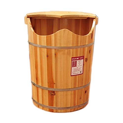 JHDDP3 Foot Bath Fussbadewanne Mit Massage Eimer aus Holz Sauna Aufgusseimer Saunaeimer Saunakübel aus Holz Massage Fußbadekübel Saunawanne/Fußwanne