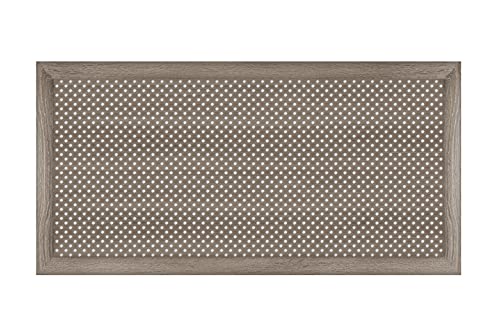 HEXIM Heizkörperverkleidung MDF & HDF - Dekorative Heizkörperabdeckungen in unterschiedlichen Größen & Muster - Abdeckung Heizverkleidung (Frontblende Gloria Eiche Vintage - 120x60cm)
