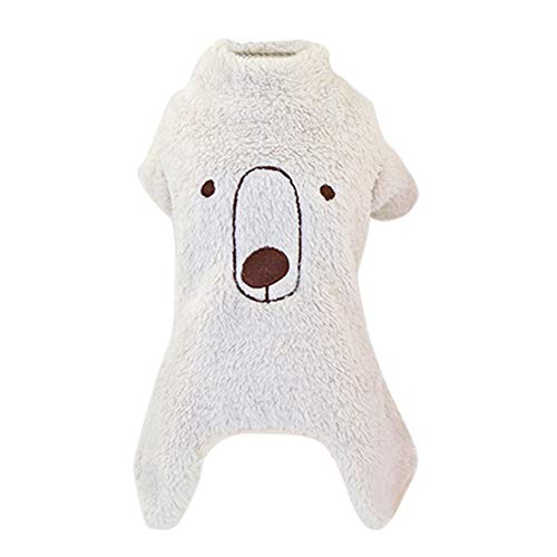 Wanyudz Hundekleidung, Hundevlies Pyjama Pullover Weiche, Flexible, atmungsaktive Hundeoverall, 4 Beine, T-Shirt, Kostümbekleidung für kleine, mittlere Hunde