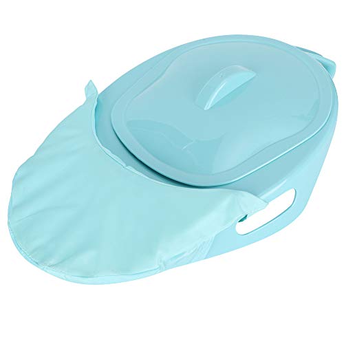 Kunststoff-Toilettenschüssel, dicke stabile Passform für die Haut Bettpfanne Sitzbettpfanne, gesünder Einfach zu reinigen für ältere Patienten bettlägerig gelähmte ältere Patienten