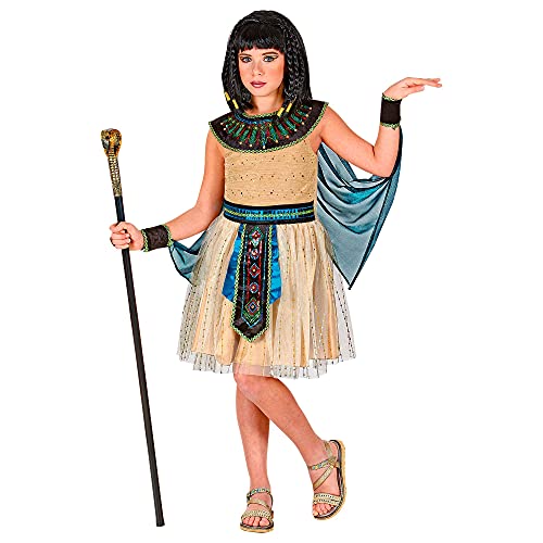 Widmann 01898 Kinderkostüm Ägyptische Herrscherin, Mädchen, Gold, 158 cm