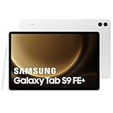 Samsung Galaxy Tab S9 FE+ Tablet, 30,8 cm (12,4 Zoll) WLAN 256 GB, S Pen inklusive, Akku mit Langer Lebensdauer, IP 68 Zertifizierung, Silber, FR-Version
