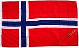 trends4cents Top Qualität - Flagge NORWEGEN Norway Fahne, 250 x 150 cm, EXTREM REIßFEST, Keine BILLIG-CHINAWARE, Stoffgewicht ca. 100 g/m², sehr robust
