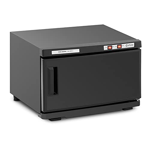 Physa PHY-200TH-1_Black Kompressenwärmer mit UV-Sterilisation 70 °C 230 W Handtuchwärmer Kompressenwärmer Kosmetik Kompressenwärmer klein