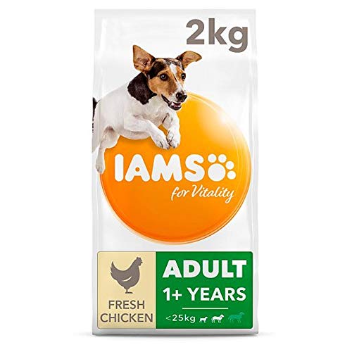 Iams Vitality Kleine/Mittelgroße Rassen Huhn Hunde Trockenfutter (2 kg) (kann variieren)