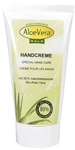 Aloe Vera Gold Handcreme Tube, 2er Pack (2 x 75 ml)