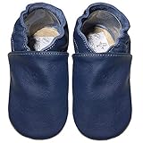 HOBEA-Germany Kitaschuhe Safestep, Kinderhausschuhe, Lederschuhe (blau, 30/31 EU)