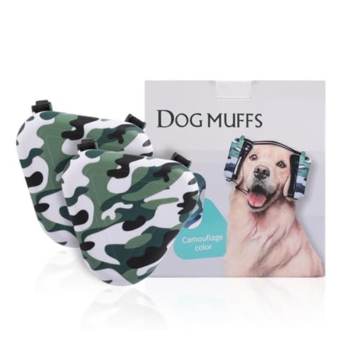 Fenytay Ohrenschützer für Hunde - Beruhigende Ohrenschützer für Hunde gegen Lärm,Leiser Hunde-Ohrenschützer, verstellbare Hunde-Ohrenabdeckung für Hunde, Haustiere, Jagd