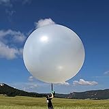 Riesiger Wetterballon weiß für meteorologische Untersuchung Urlaub Party Dekoration Unterhaltung Spielzeug (308 cm)