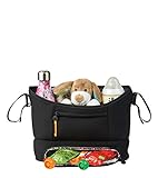 Bababing Organizer für Kinderwagen und Kinderwagen, Schwarz