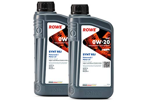2 (2x1L) Liter ROWE HIGHTEC SYNT RSJ SAE 0W-20 Motoröl für Otto- und Hybridmotoren