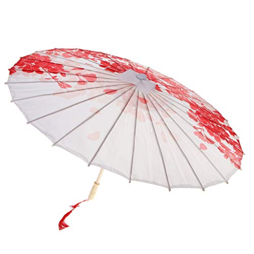 HomeDecTime Chinesischer Papier Regenschirm Regenschirme Klassische Handgefertigte Ölpapier Regenschirm