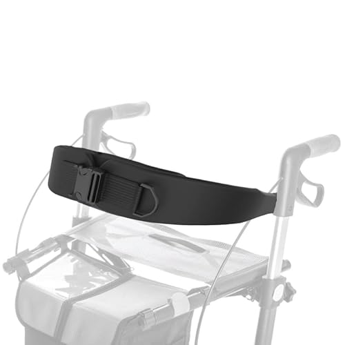 Saljol Rückengurt, passend für den Saljol Carbon Rollator (Modell bis 2022), schwarz, verstellbar