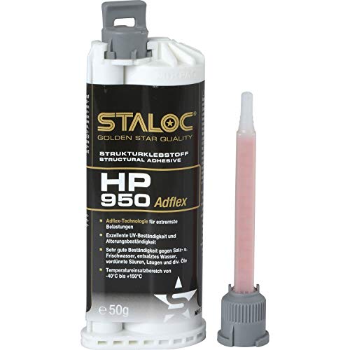 STALOC HP-950 Strukturklebstoff 50ml anthrazit, Mischer