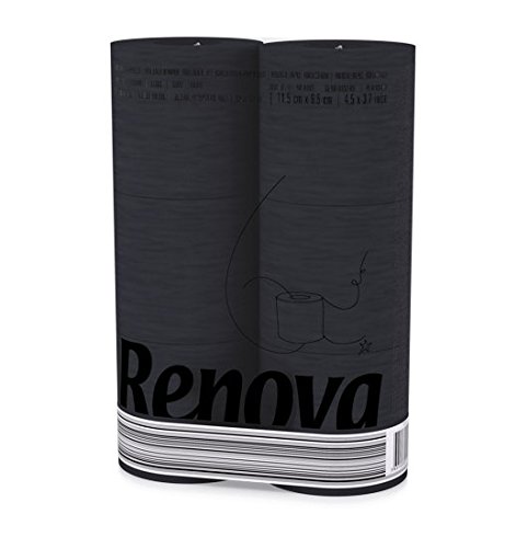 Renova Toilettenpapier Parfümiert (4x6=24 Rollen) SCHWARZ