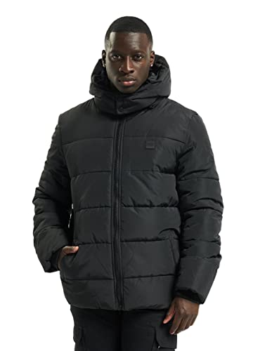 Urban Classics Herren Hooded Puffer Jacket Jacke, Black, 4XL