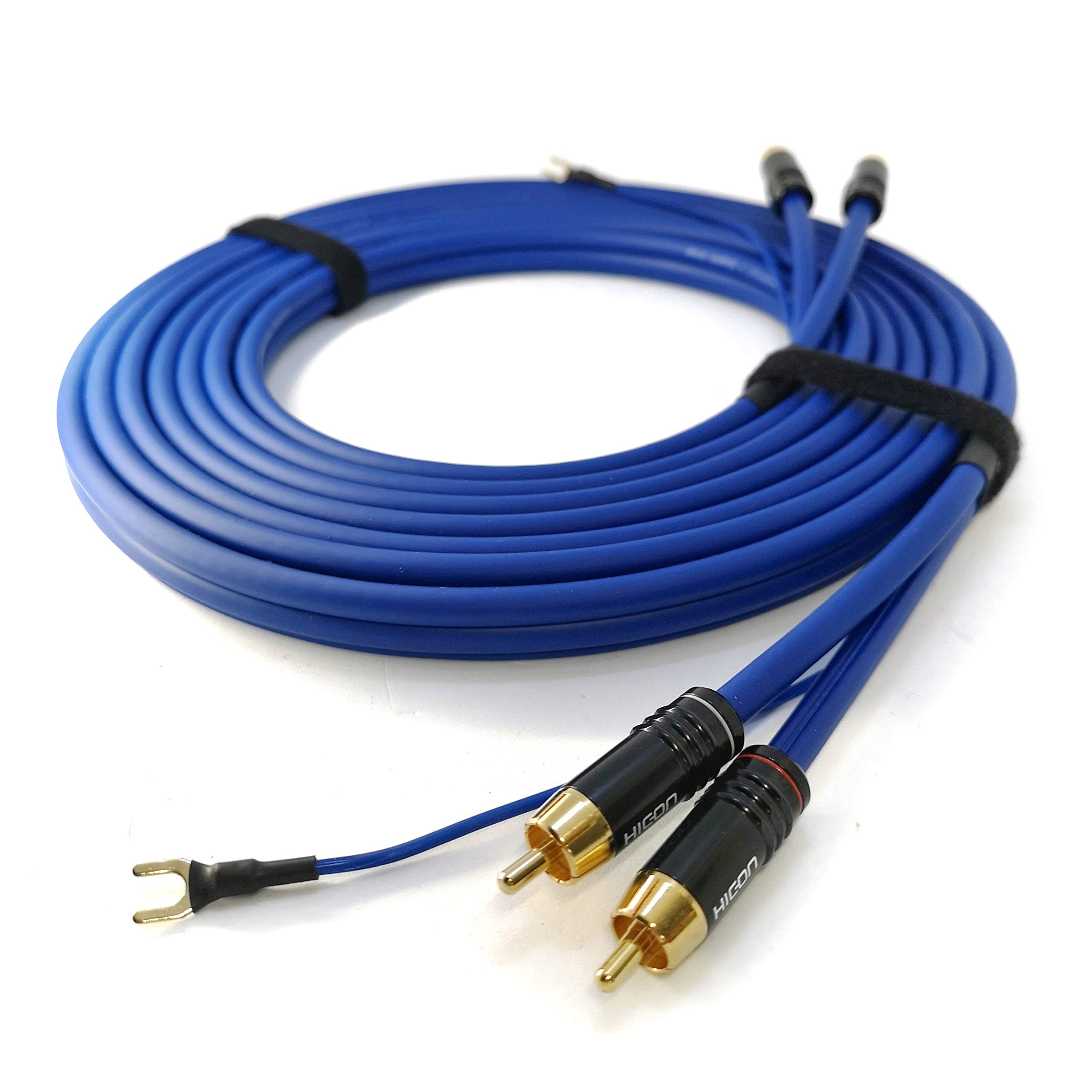Phonokabel 8m+ extra Lange Masseleitung 1 x 0,35mm² Sommer Cable 2 x 0,35mm² geschirmtes Audiokabel vergoldete Kontakte - SC81-K3-0800