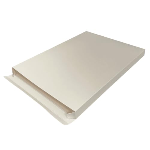 On1shelf® Weiße Produktkarton, 09–25 cm (L) x 22 cm (B) x 2 cm (H), 50 Stück