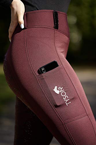 Reithose Vollgripp REIT Leggings Days Merlot Olive Khaki Handytasche Tysons 36 38 40 42 44 46 48 50-1 Nummer größer wählen ! (Merlot, 50)