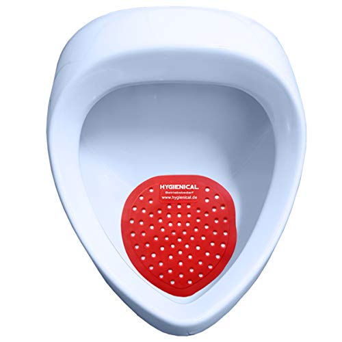 Urinalsieb Hygienical, Pissoir-Einsatz, Urinaleinsatz parfümiert im SET, Farbe:rot, Größe:10