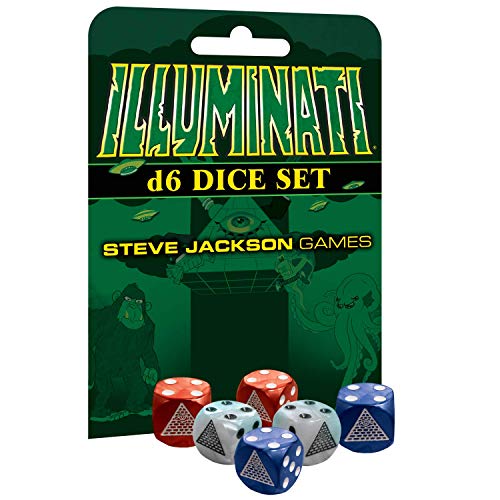 Steve Jackson Games 5928 - Illuminati D6 Dice Set (6)