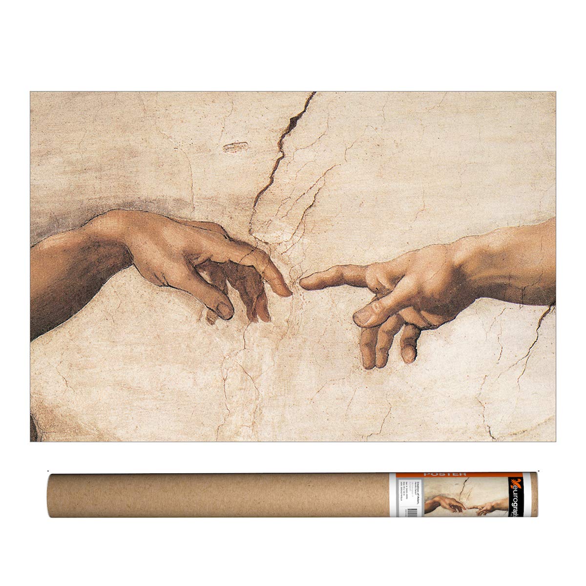 EuroGraphics Michelangelo - Creation-Detail Poster, Papier, 36 x 24 inch