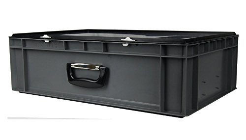 DJ Mischpult-Flightcase - Hardcase, grau, mit Koffergriff, Abm. 600x400x175 mm (LxBxH), 33 Liter Nutzvolumen