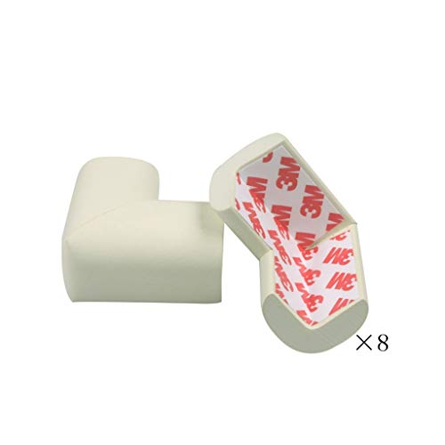 AnSafe Tischkantenschutz (16 Packungen), Schwammschaum Weich Und Sicher for Tisch- Und Stuhlecken (9 Farben) (Color : White, Size : 8 pack)