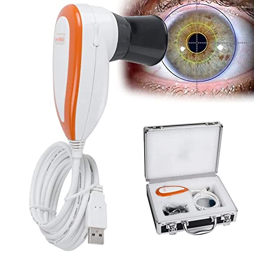 XDLYWUZIQ Iris-Analyse-Kamera, 5,0 Mp USB-Iris-Analysator-Iridologie-Kamera Mit 30-Fachem HD-Iris-Objektiv, Iris-Lupe, Augen-Iris-Kamera Für Schönheitssalons, Gesundheitsmanagement-Zentren
